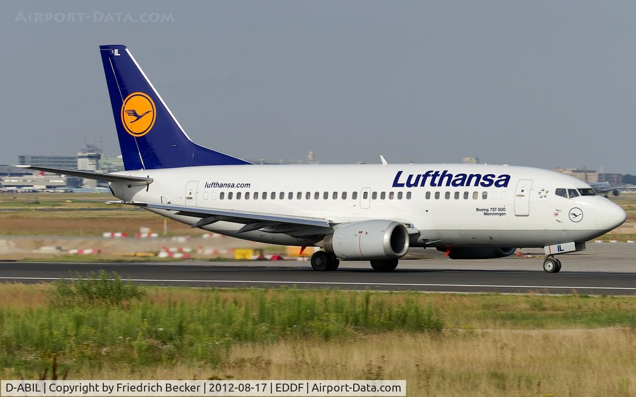D-ABIL, 1991 Boeing 737-530 C/N 24824, departure from Frankfurt