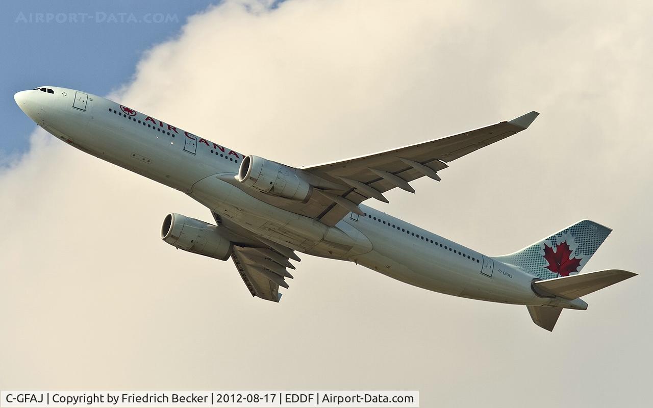 C-GFAJ, 1999 Airbus A330-343X C/N 0284, departure from Frankfurt