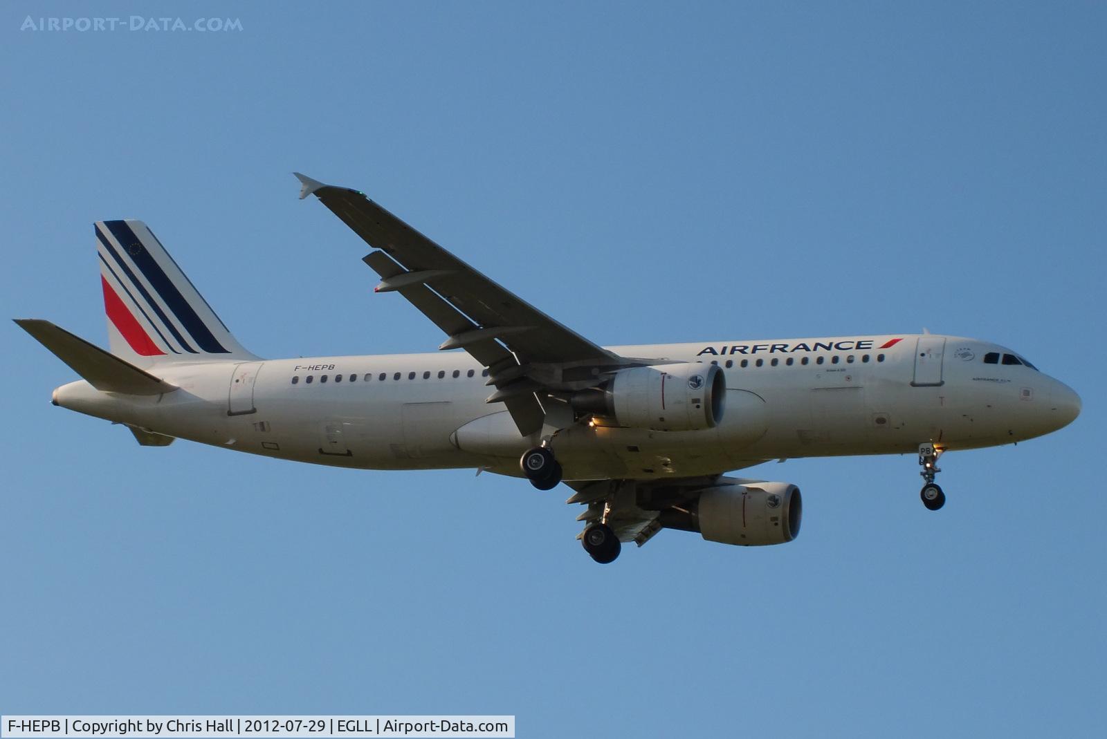 F-HEPB, 2010 Airbus A320-214 C/N 4241, Air France