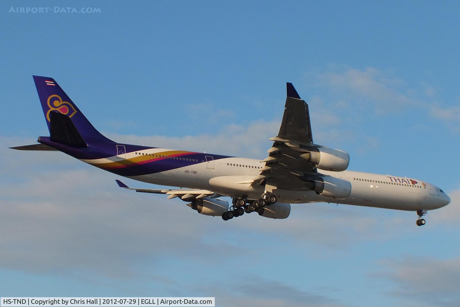 HS-TND, 2005 Airbus A340-642 C/N 710, Thai Airways International