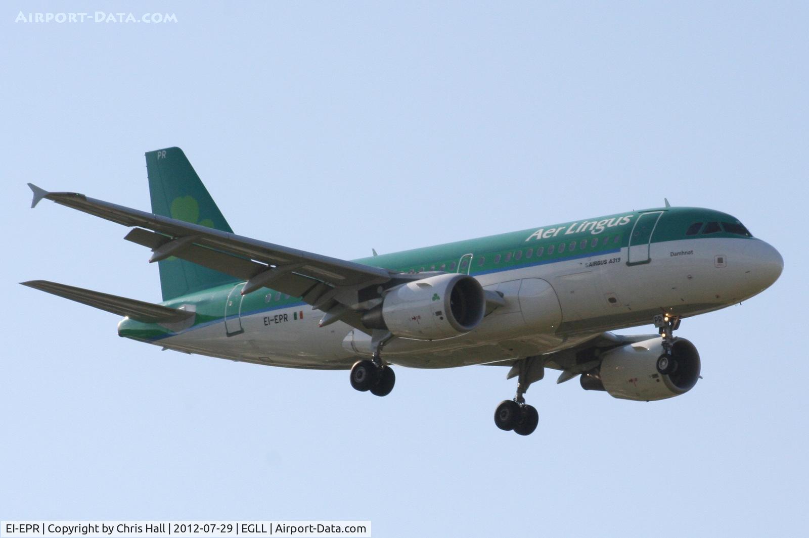 EI-EPR, 2007 Airbus A319-111 C/N 3169, Aer Lingus