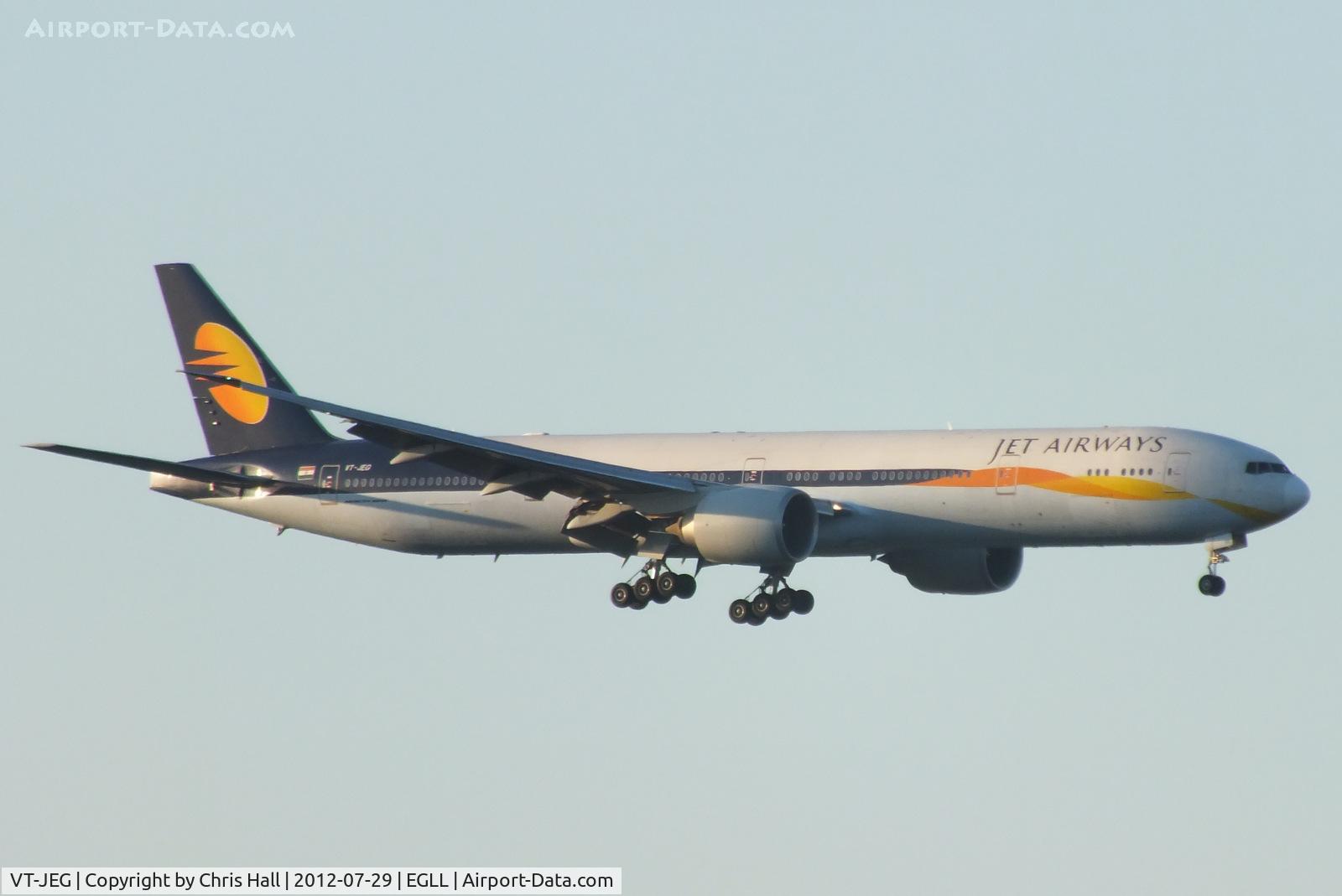VT-JEG, 2007 Boeing 777-35R/ER C/N 35163, Jet Airways