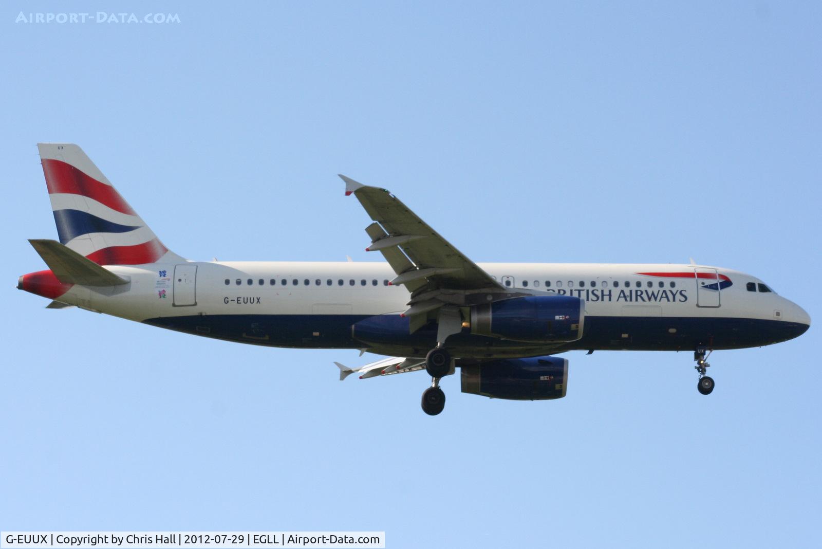 G-EUUX, 2008 Airbus A320-232 C/N 3550, British Airways