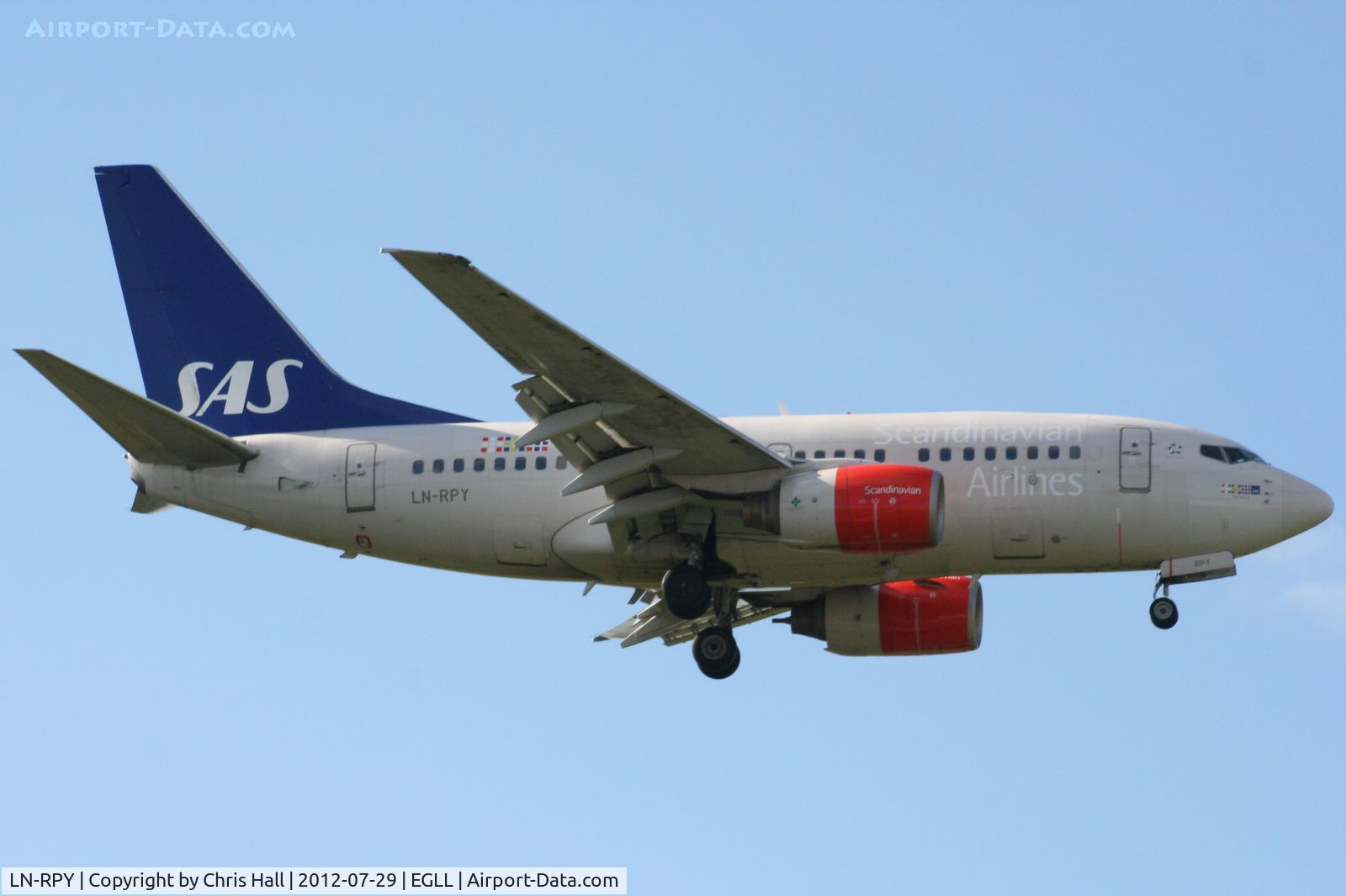 LN-RPY, 1998 Boeing 737-683 C/N 28292, SAS Scandinavian Airlines