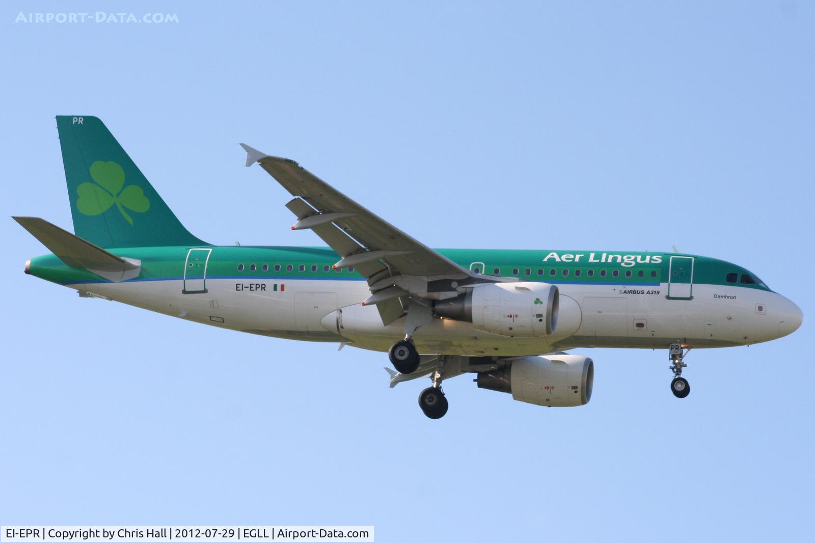 EI-EPR, 2007 Airbus A319-111 C/N 3169, Aer Lingus