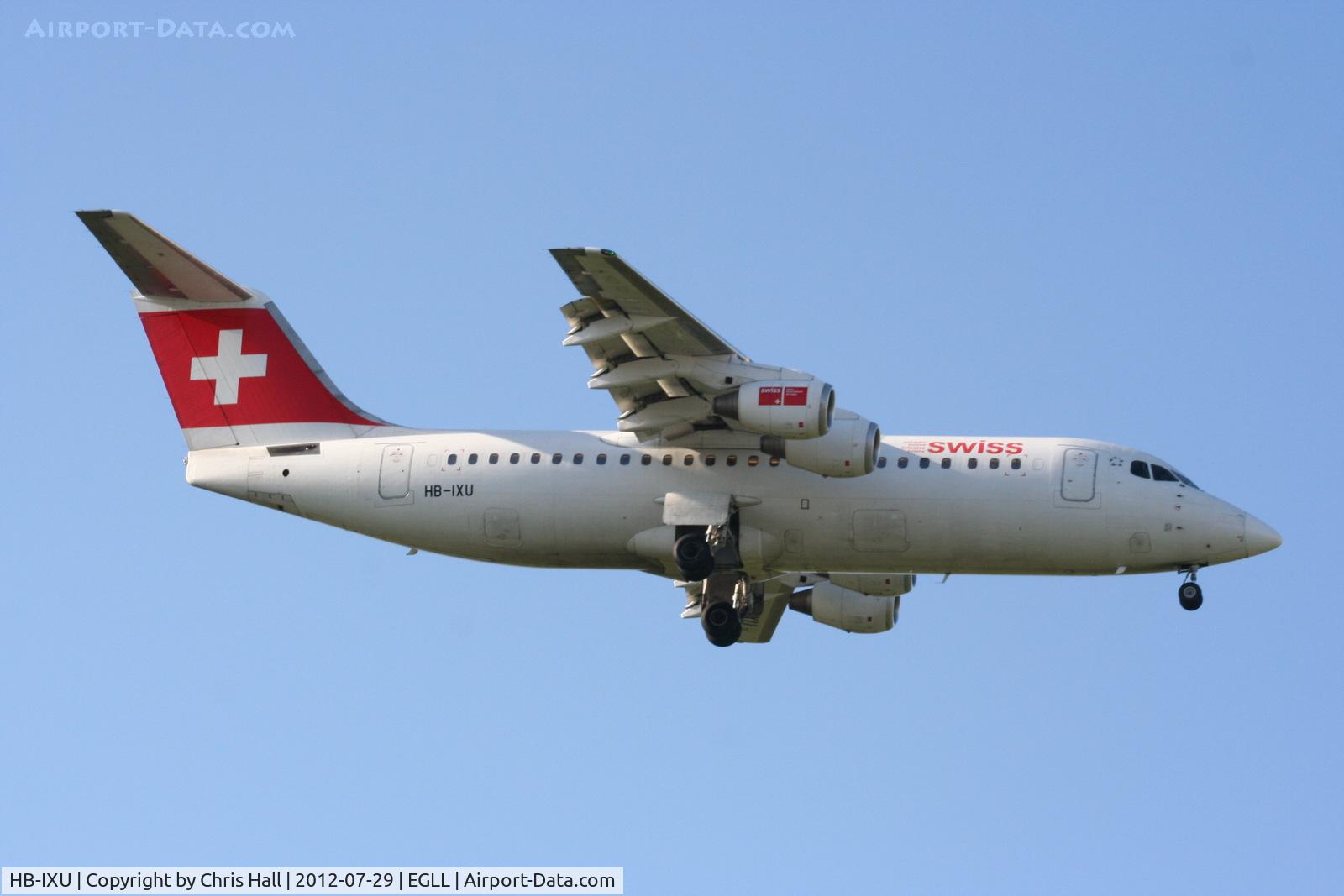 HB-IXU, 1995 British Aerospace Avro 146-RJ100 C/N E3276, Swiss European Airlines