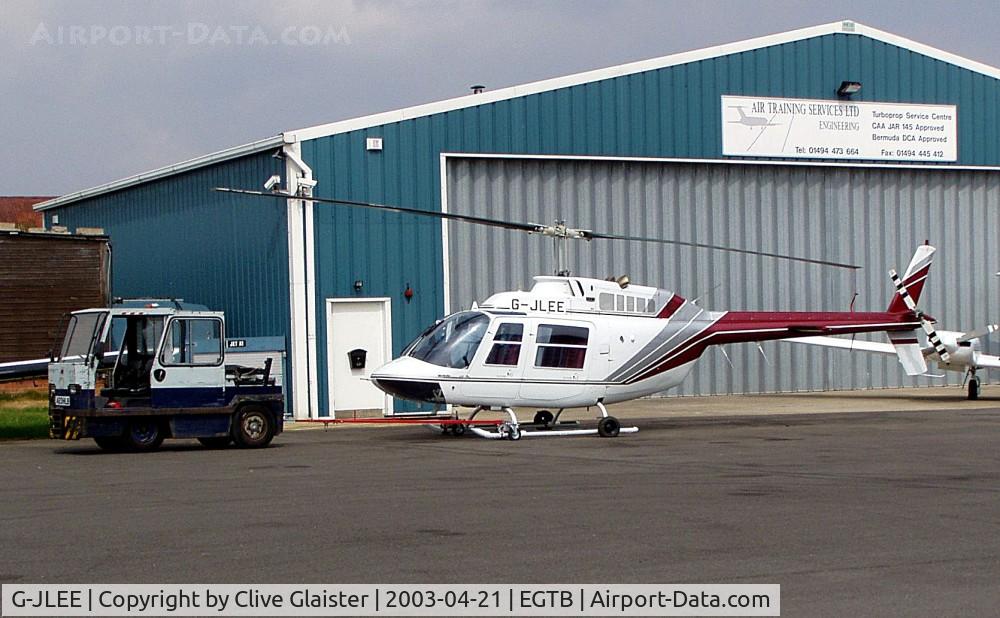 G-JLEE, 1978 Agusta AB-206B JetRanger II C/N 8588, Ex: G-TALY > G-CSKY > G-JOKE > G-JLEE - Originally owned to, Alan Mann Helicopters Ltd in March 1979 as G-TALY  and currently in private hands since March 2002 as G-JLEE.