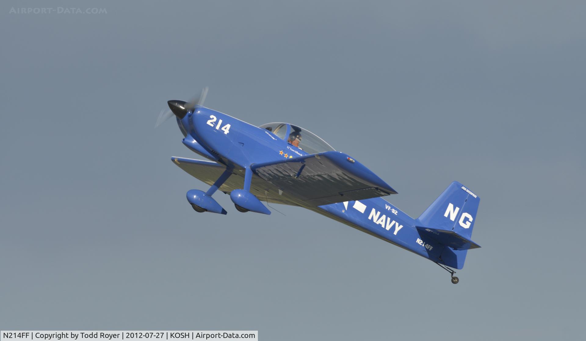 N214FF, Vans RV-8 C/N 80687, Departing Airventure on runway 36