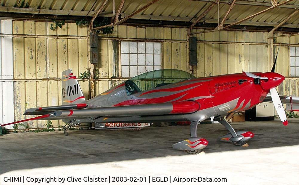 G-IIMI, 2001 Extra EA-300L C/N 141, Ex: D-EXLE > G-IIMI - Originally owned to, Firebird Aerobatics Ltd in May 2001 and currently in private hands since April 2004.