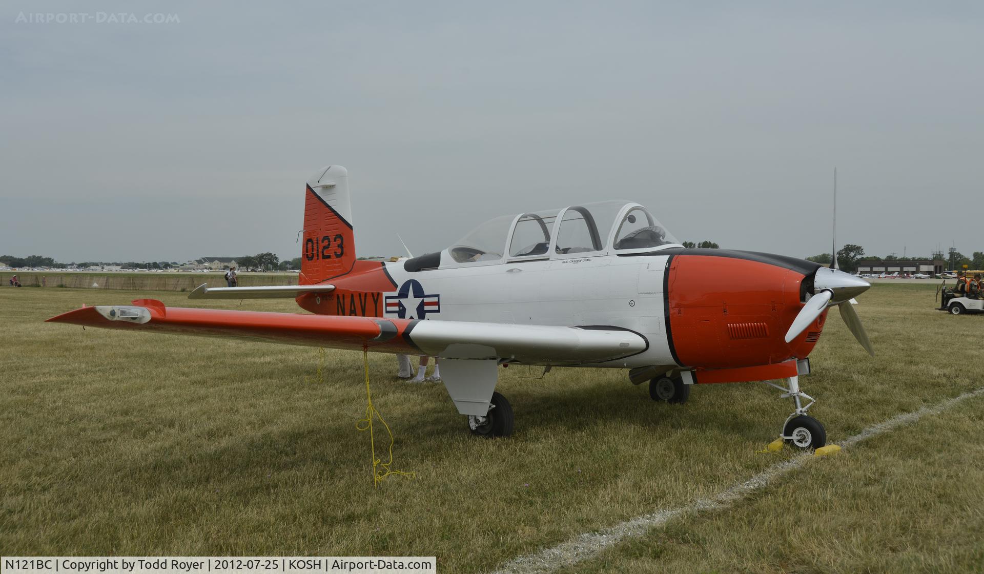N121BC, Beech T-34A Mentor C/N G-123, Airventure 2012