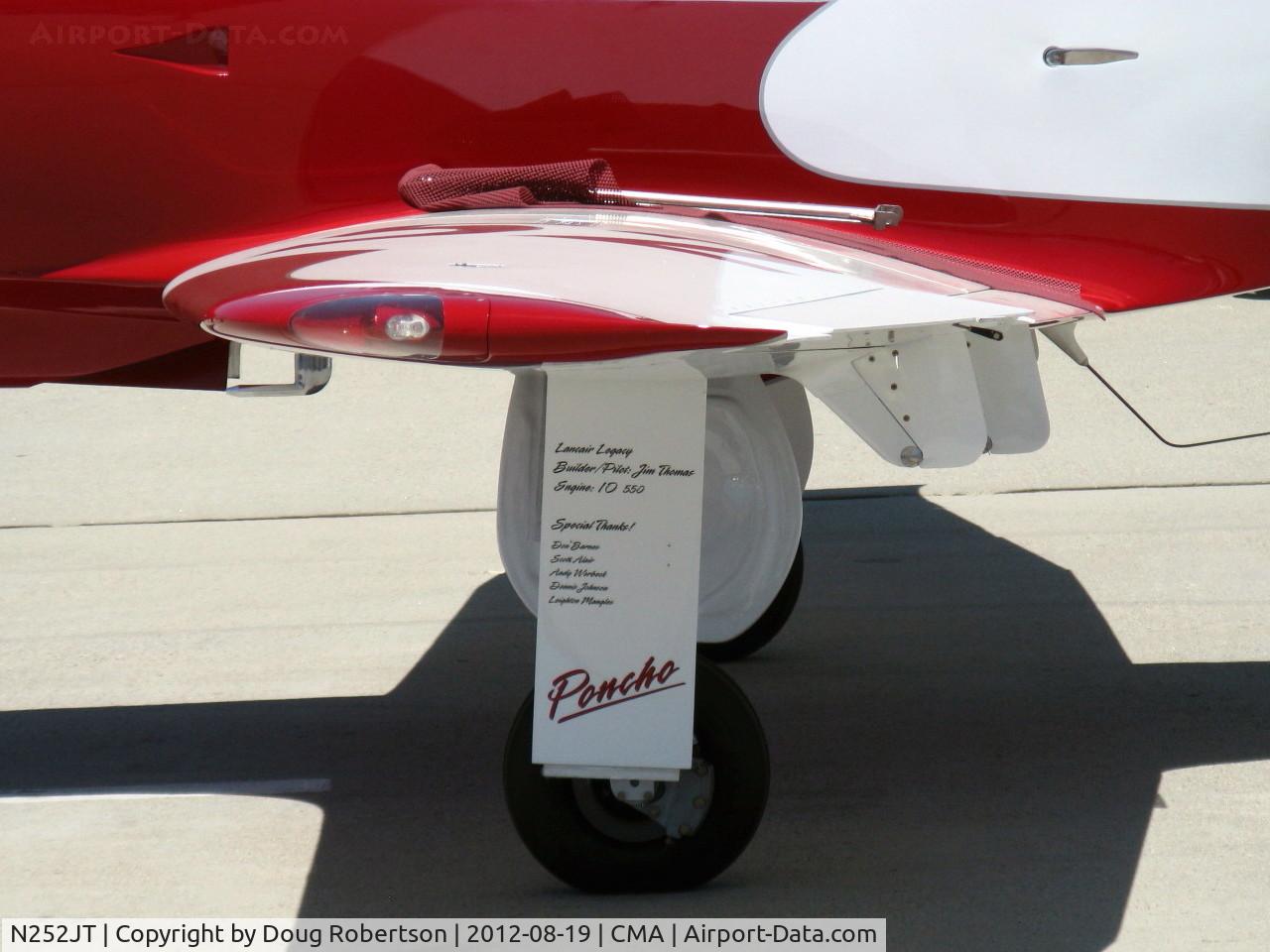 N252JT, 2007 Lancair Legacy C/N 166, 2007 Thomas Lancair LEGACY 'Poncho', Continental IO-550-N 310 Hp, data and tributes on retractable main gear strut fairing