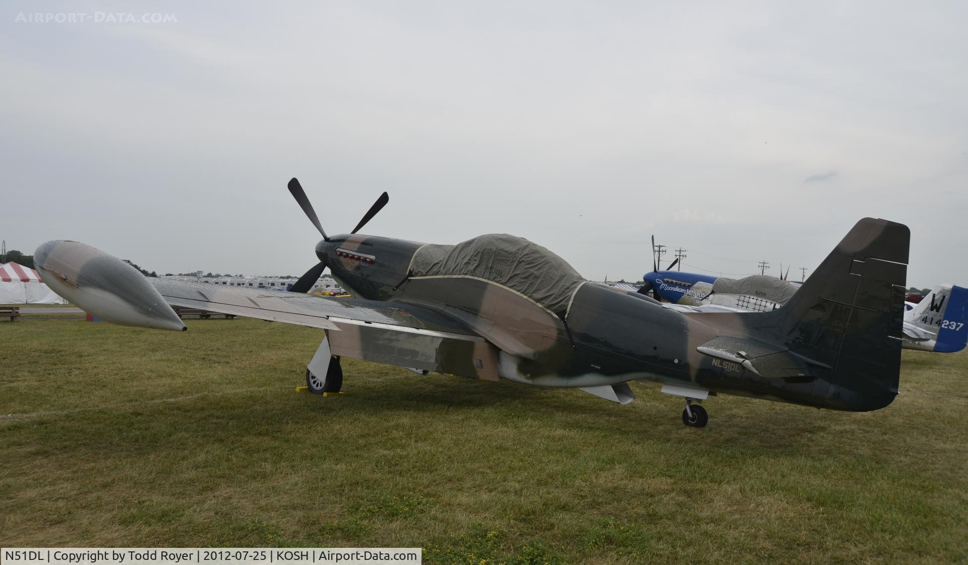 N51DL, 1944 North American P-51D Mustang C/N 26890, Airventure 2012