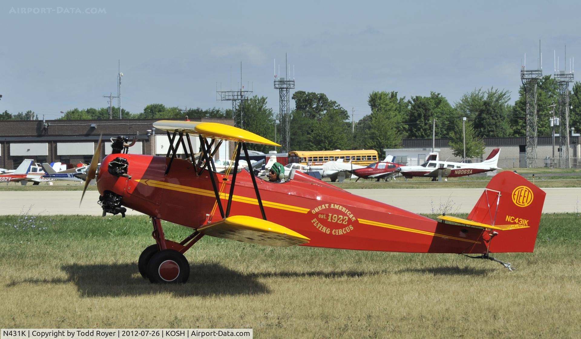 N431K, 1929 Fleet Model 2 C/N 154, Airventure 2012