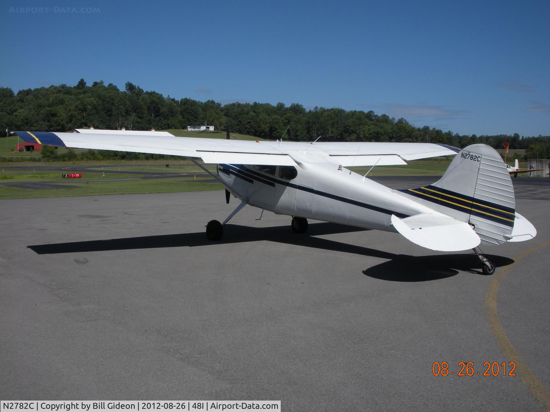 N2782C, 1954 Cessna 170B C/N 26326, Braxton County, WV