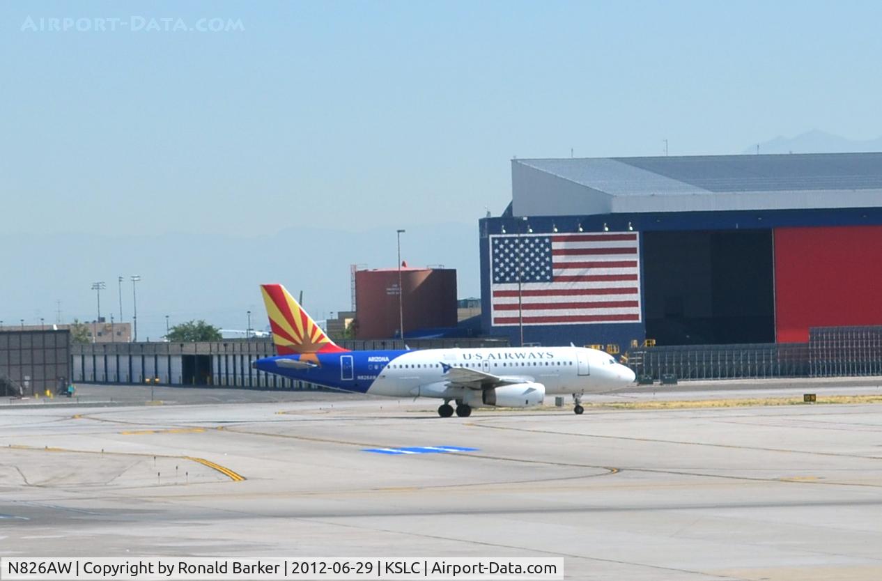 N826AW, 2001 Airbus A319-132 C/N 1534, Taxi SLC