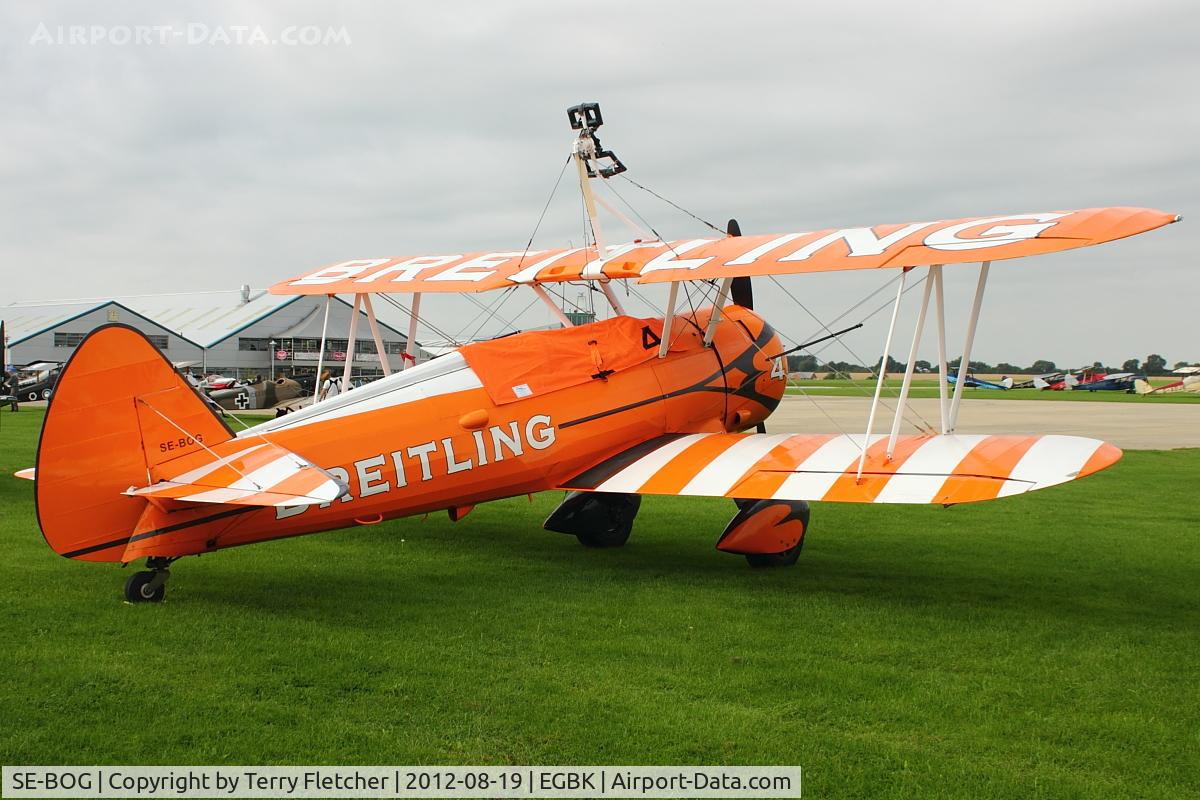 SE-BOG, 1942 Boeing N2S-3 Kaydet (B75N1) C/N 75-7128, Boeing B.75N-1 Stearman, c/n: 75-7128 at2012 Sywell Airshow