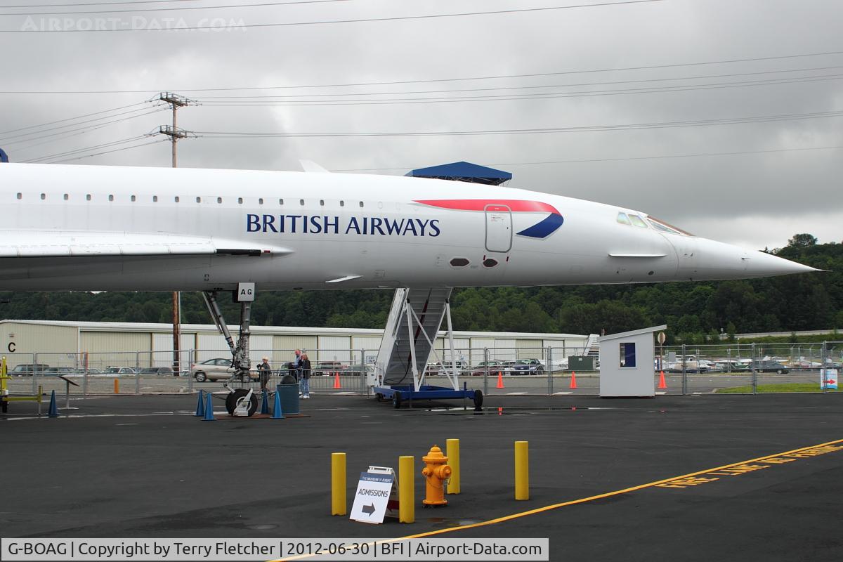 G-BOAG, 1978 Aerospatiale-BAC Concorde 1-102 C/N 100-014, 1978 Aerospatiale-BAC Concorde 1-102, c/n: 100-014 at Seattle Museum of Flight