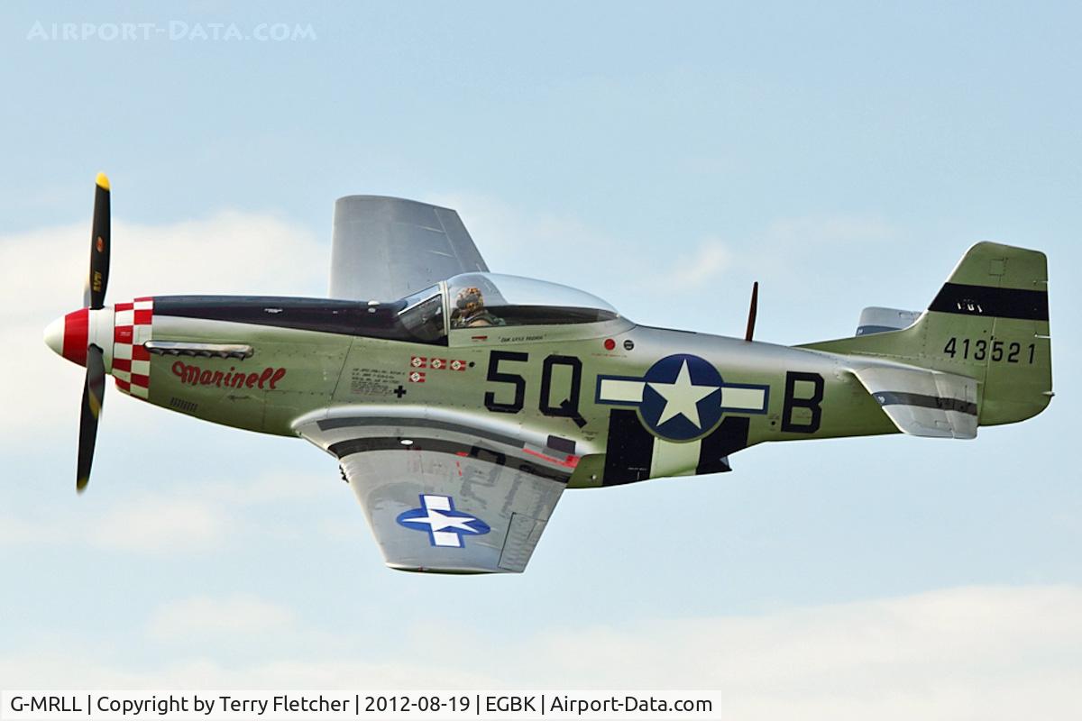 G-MRLL, 1943 North American P-51D Mustang C/N 109-27154, G-MRLL (413521/5Q-B Marinell), 1943 North American P-51D Mustang, c/n: 109-27154 at 2012 Sywell Airshow