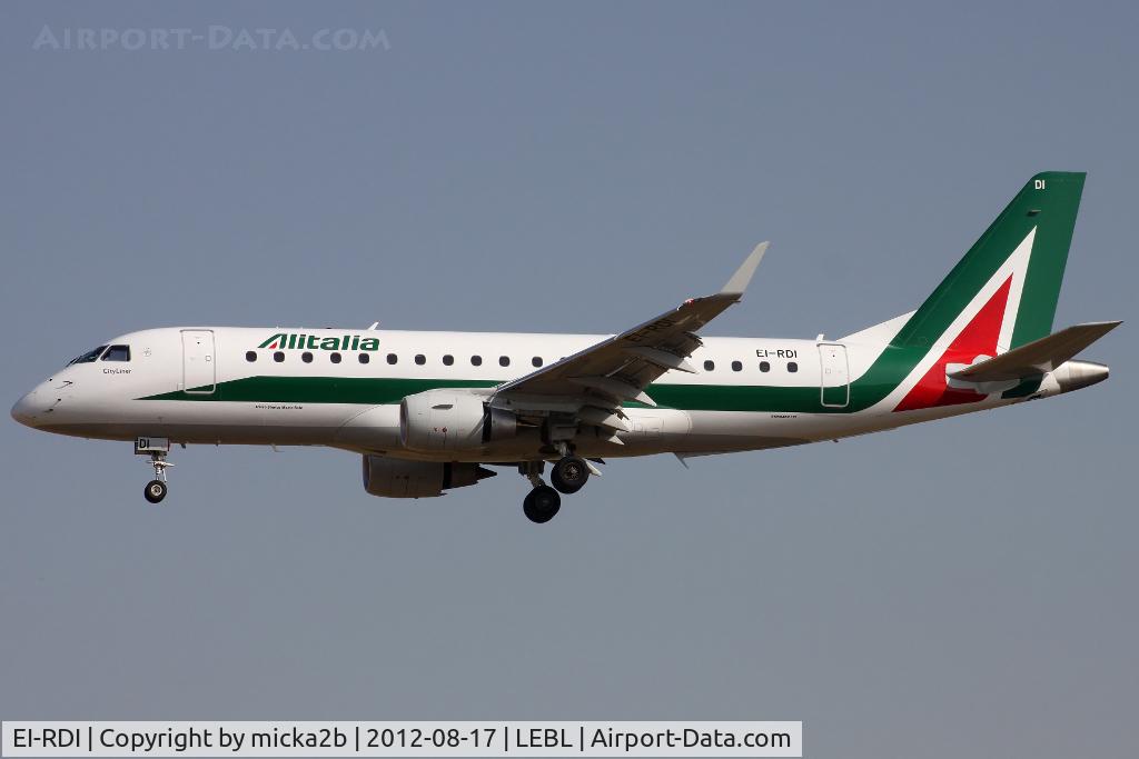 EI-RDI, 2012 Embraer 175LR (ERJ-170-200LR) C/N 17000340, Landing in 25R