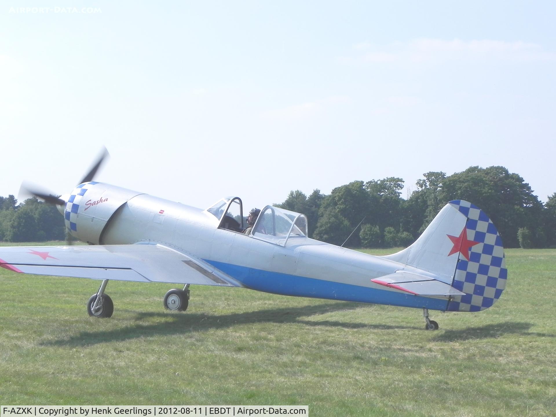 F-AZXK, 1986 Yakovlev Yak-50 C/N 863211, Oldtimer Fly In , Schaffen Diest , Belgium , Aug 2012