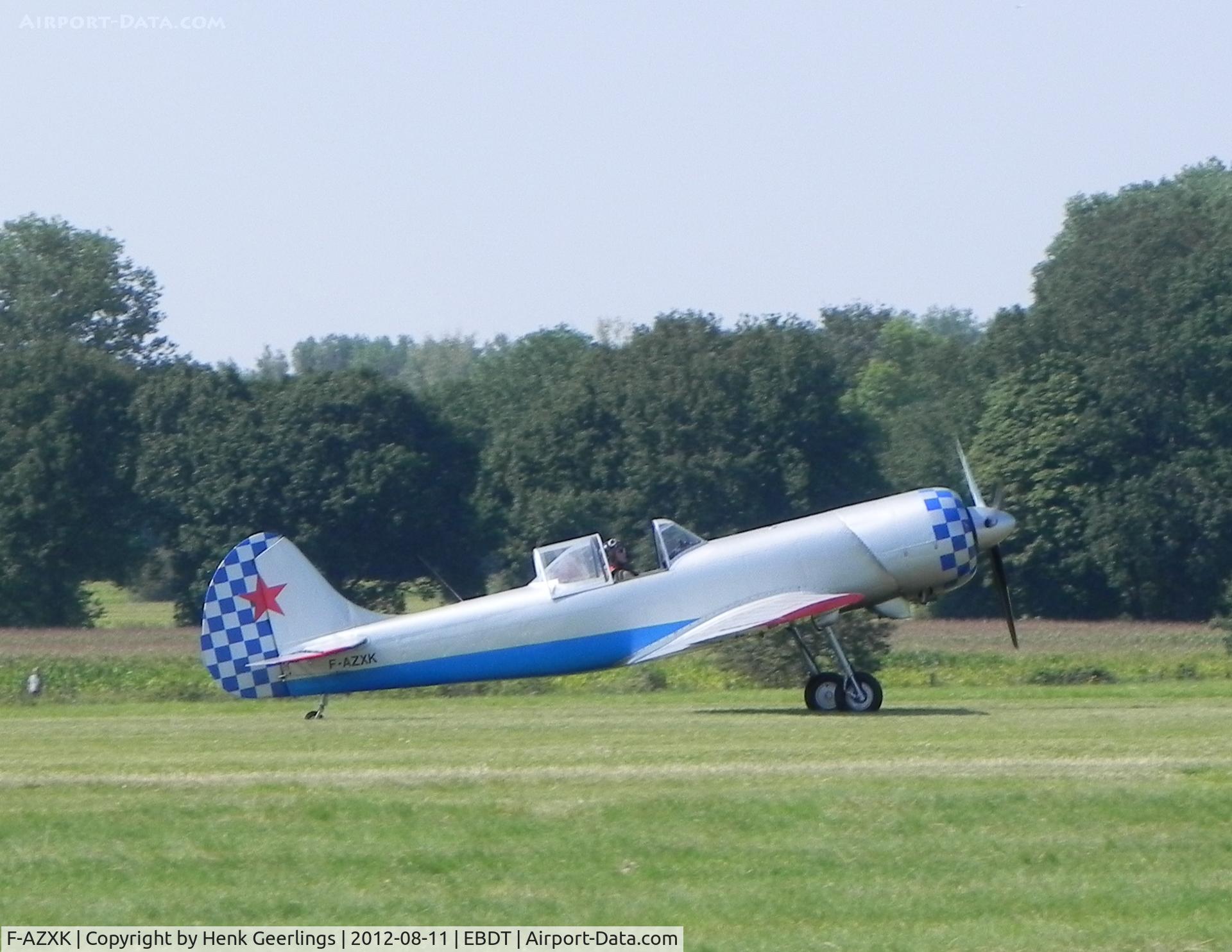 F-AZXK, 1986 Yakovlev Yak-50 C/N 863211, Oldtimer Fly In , Schaffen Diest , Belgium , Aug 2012