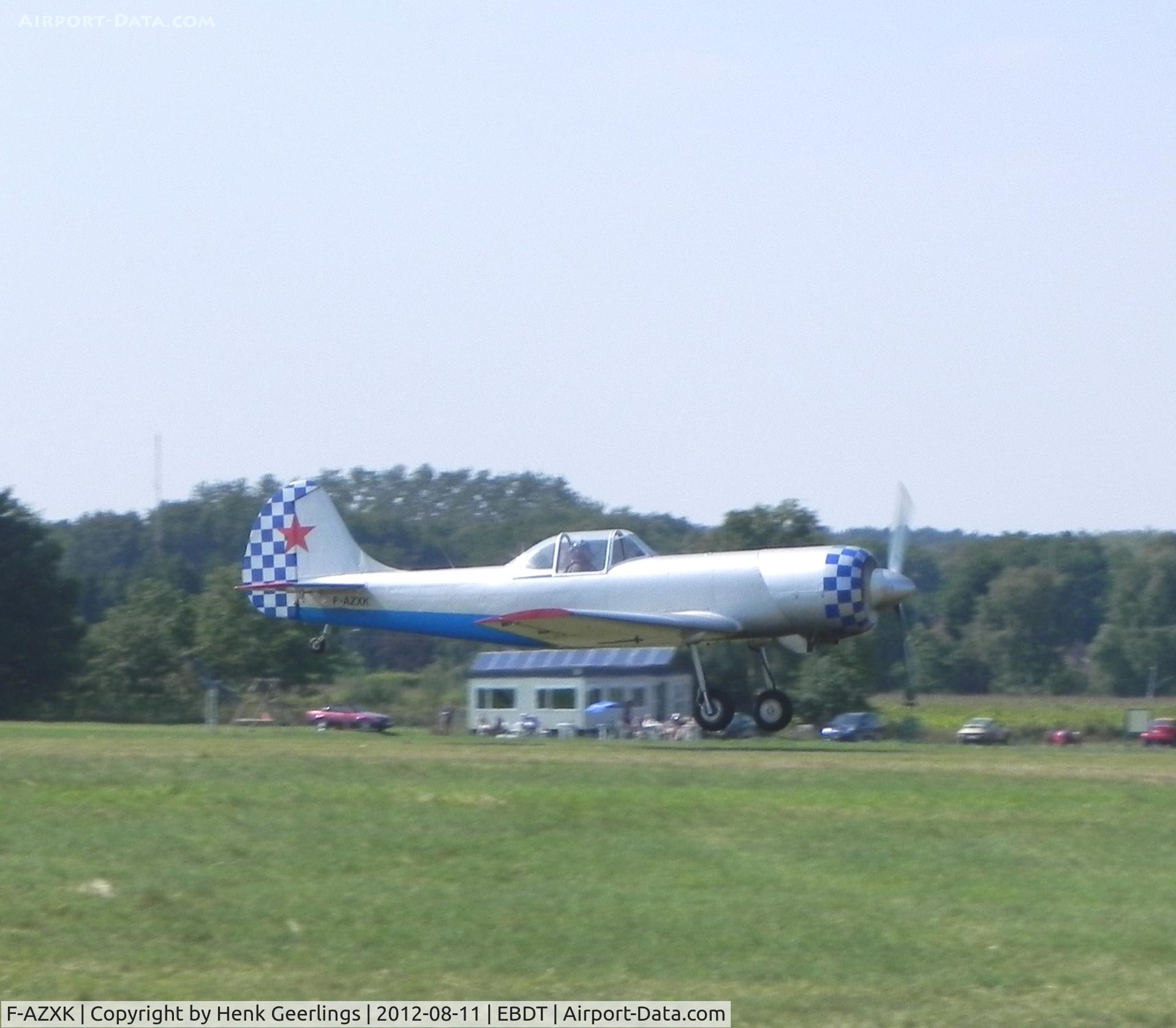 F-AZXK, 1986 Yakovlev Yak-50 C/N 863211, Oldtimer Fly In , Schaffen Diest , Belgium , Aug 2012