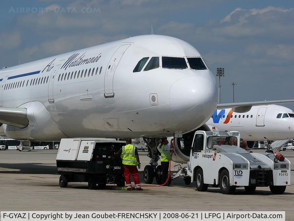 F-GYAZ, 1994 Airbus A321-111 C/N 519, AIR MED' at T3