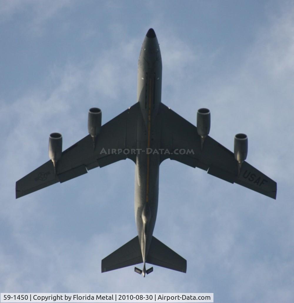 59-1450, 1959 Boeing KC-135R Stratotanker C/N 17938, KC-135R inbound to MacDill over Passe A Grille Beach St Petersburg FL