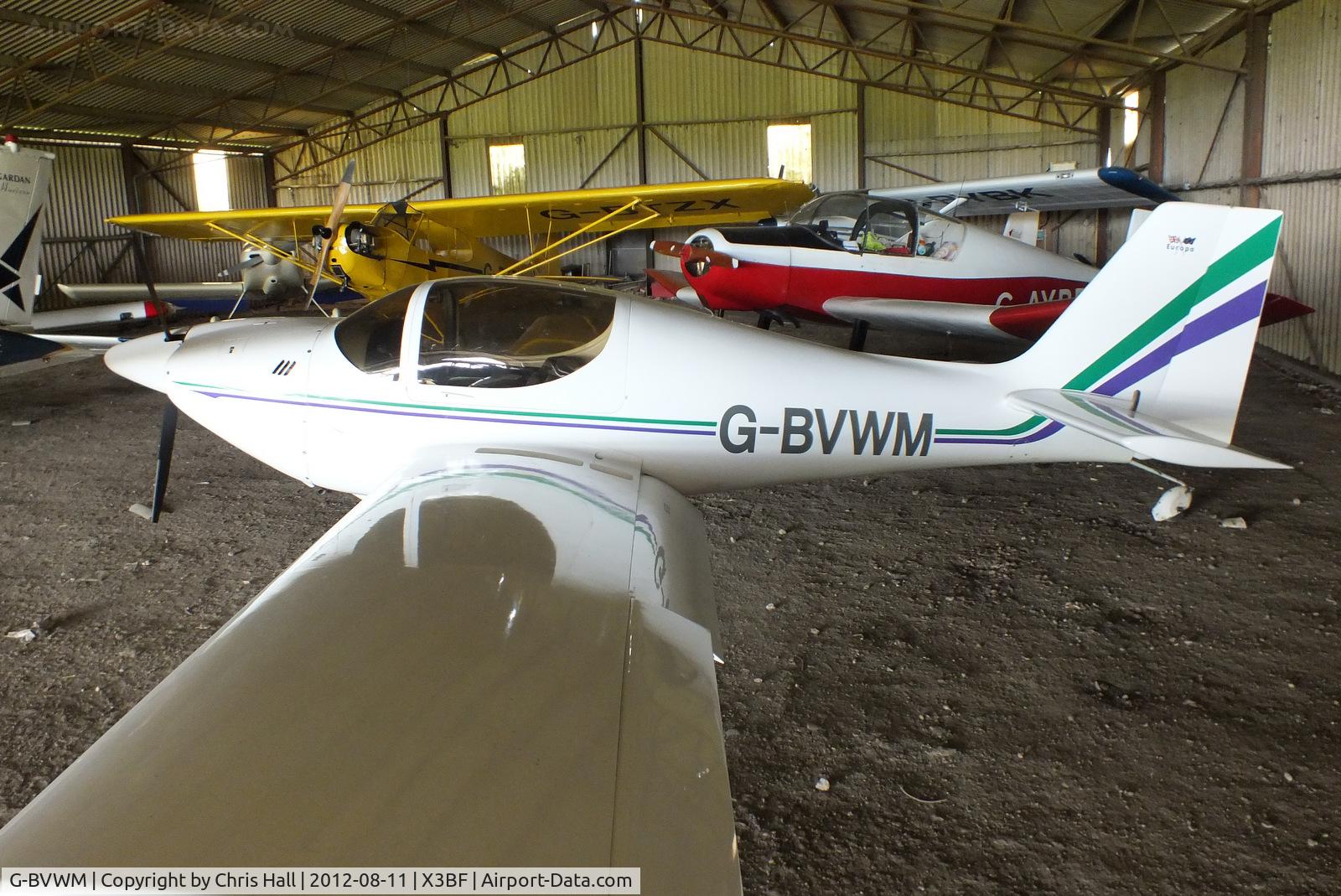 G-BVWM, 2000 Europa Monowheel C/N PFA 247-12620, at Bidford Airfield