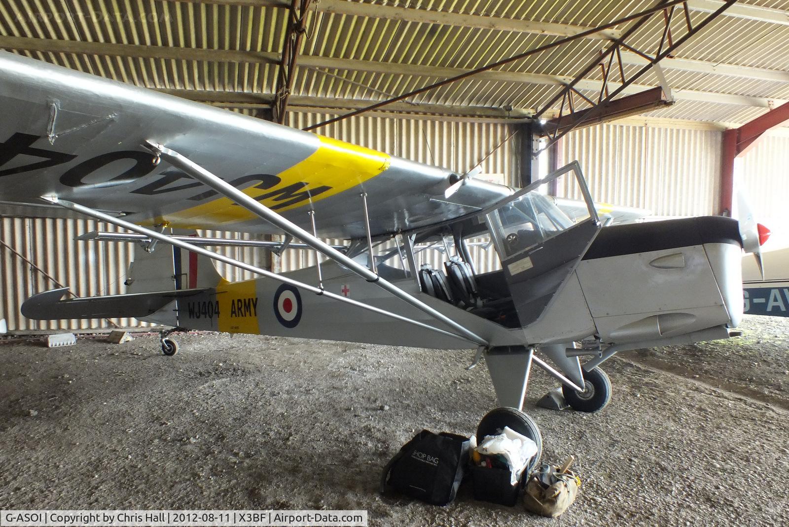 G-ASOI, 1964 Beagle A-61 Terrier 2 C/N B.627, at Bidford Airfield