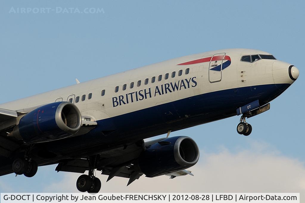 G-DOCT, 1992 Boeing 737-436 C/N 25853, BA2788 from LDW landind 23