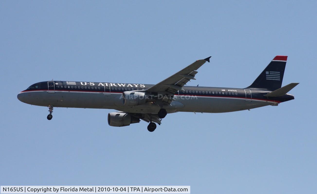 N165US, 2001 Airbus A321-211 C/N 1431, US Airways A321