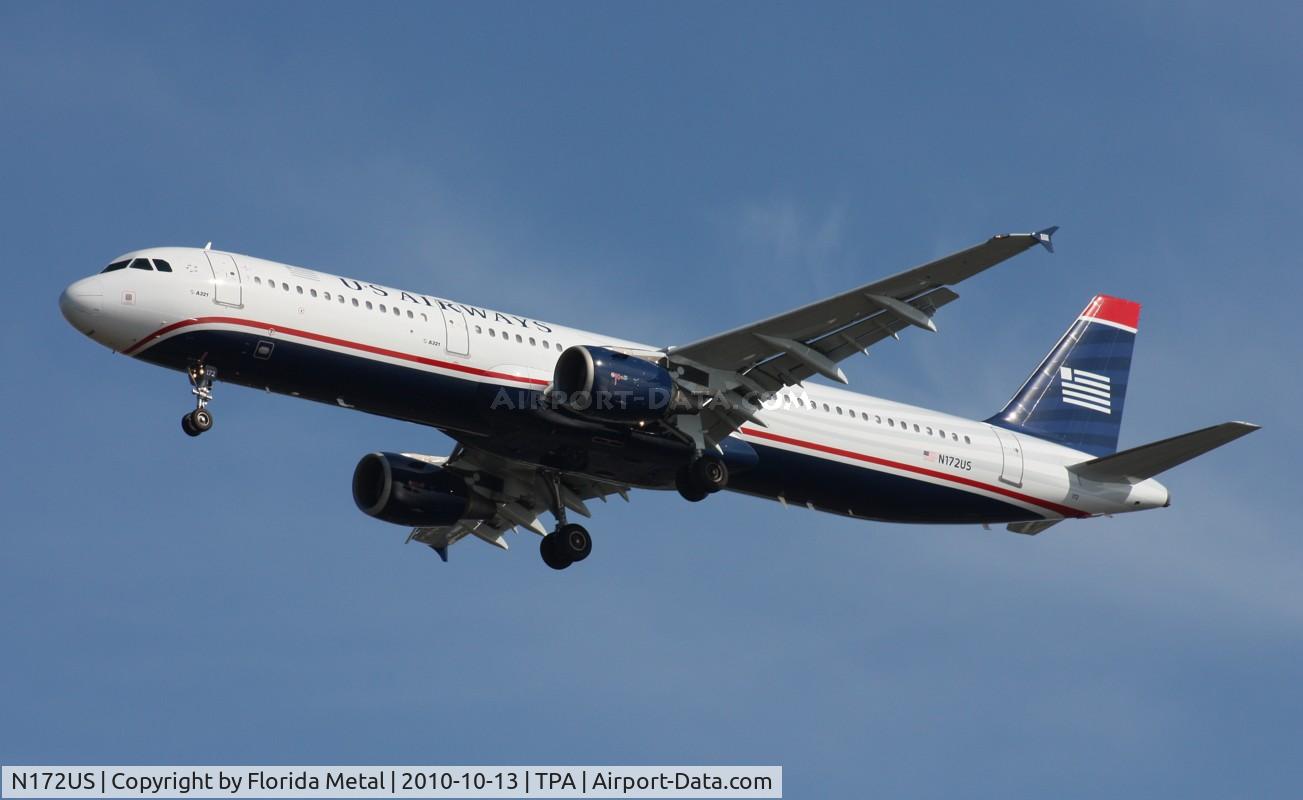 N172US, 2001 Airbus A321-211 C/N 1472, US Airways A321