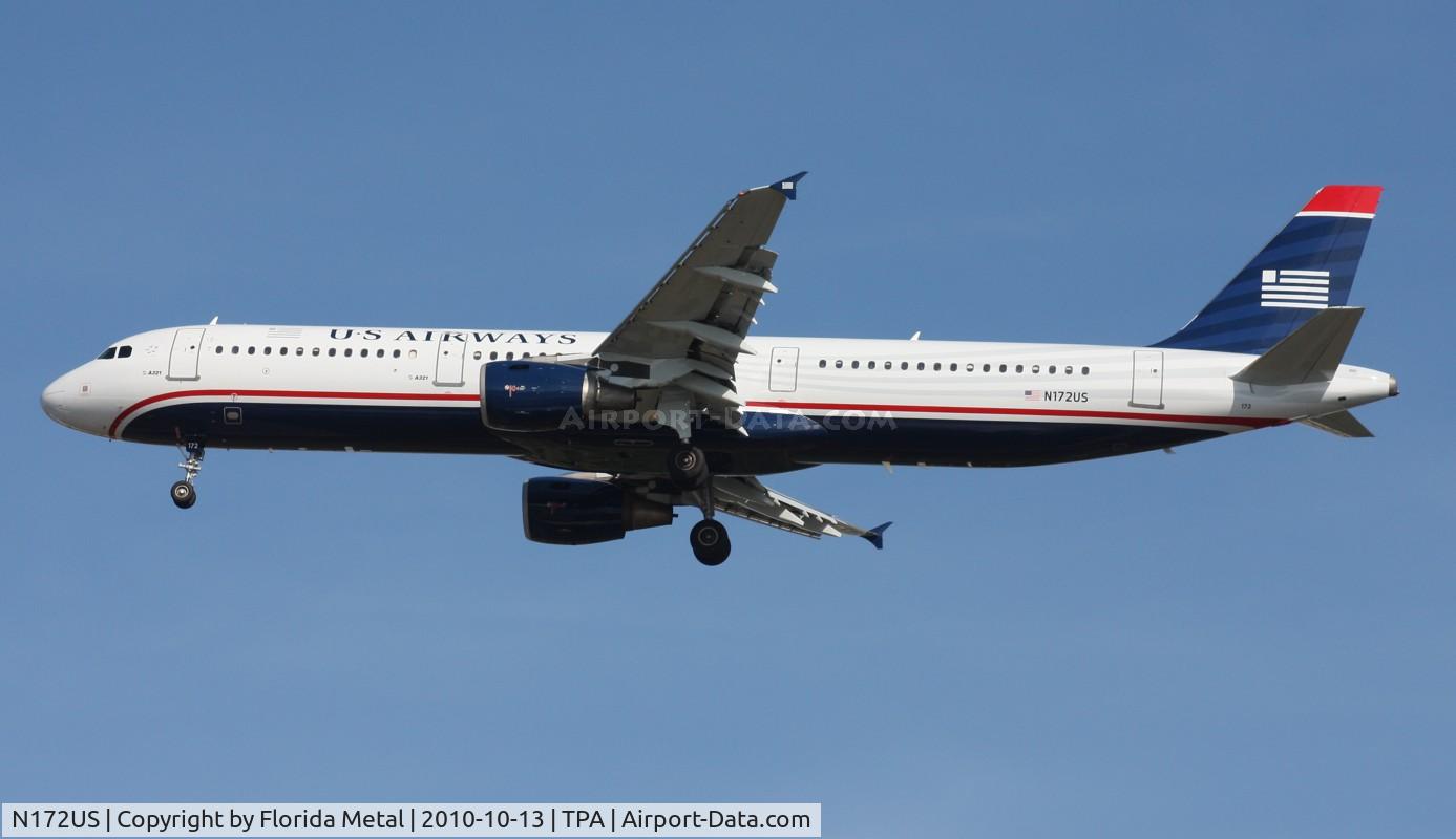 N172US, 2001 Airbus A321-211 C/N 1472, US Airways A321