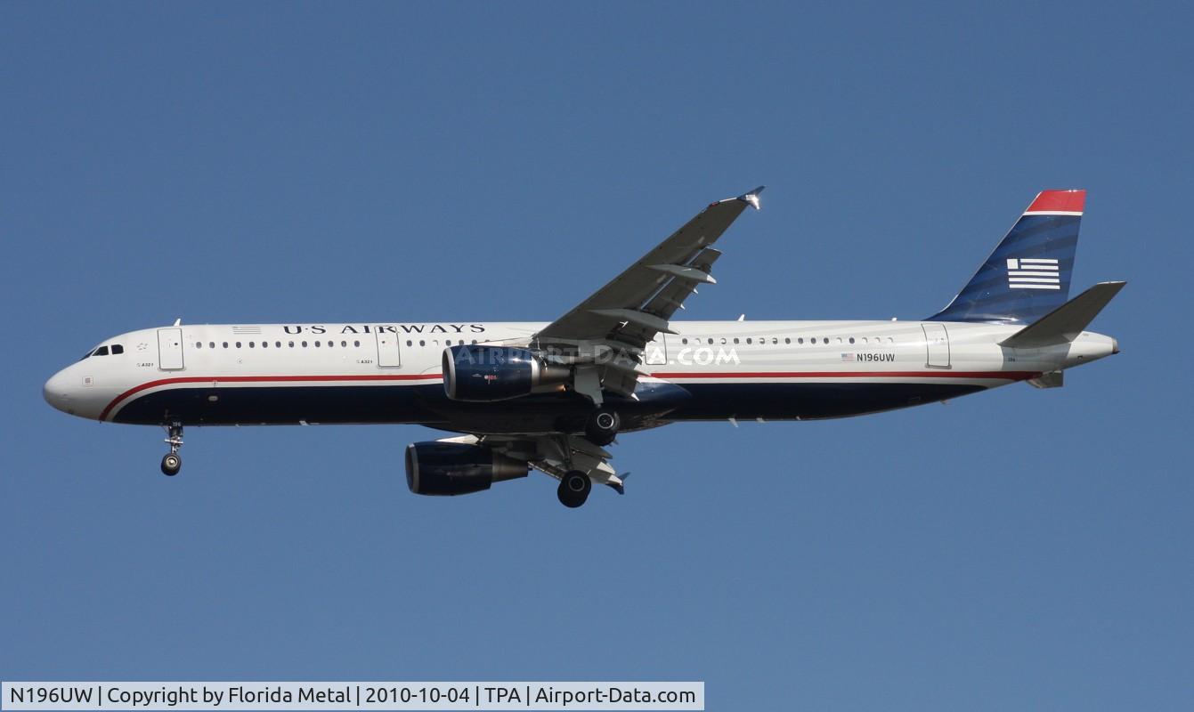 N196UW, 2009 Airbus A321-211 C/N 3879, US Airways A321