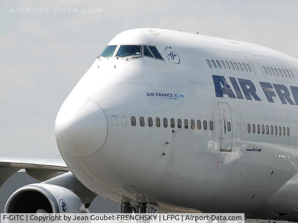 F-GITC, 1991 Boeing 747-428 C/N 25344, from Los Angeles