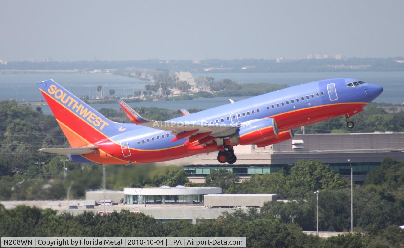 N208WN, 2005 Boeing 737-7H4 C/N 29856, Southwest 737