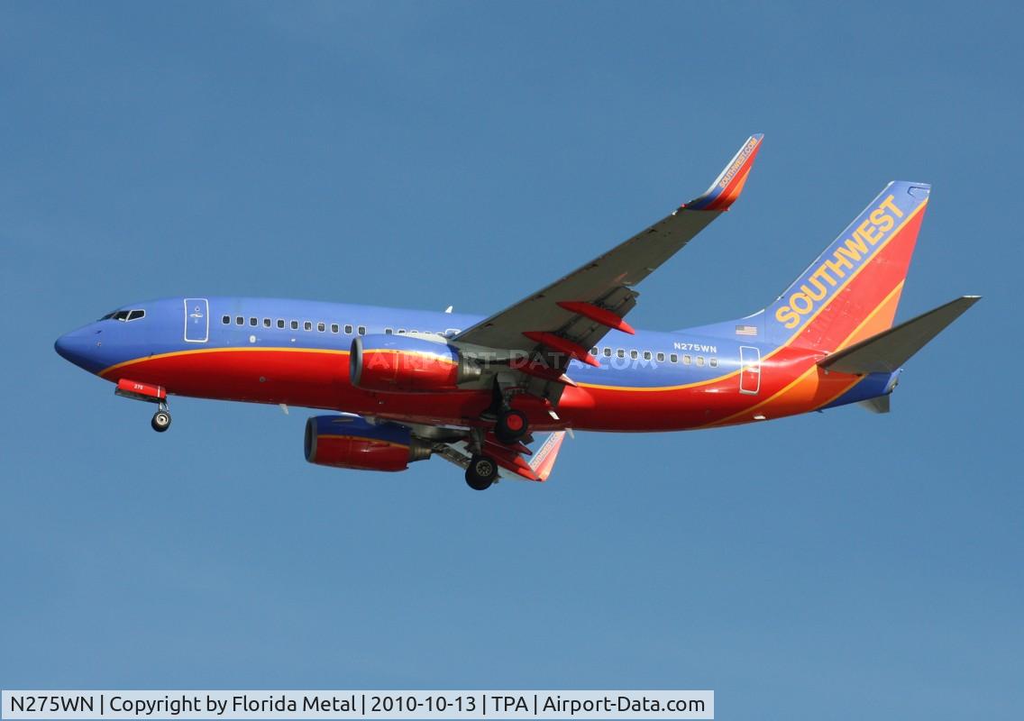 N275WN, 2007 Boeing 737-7H4 C/N 36153, Southwest 737