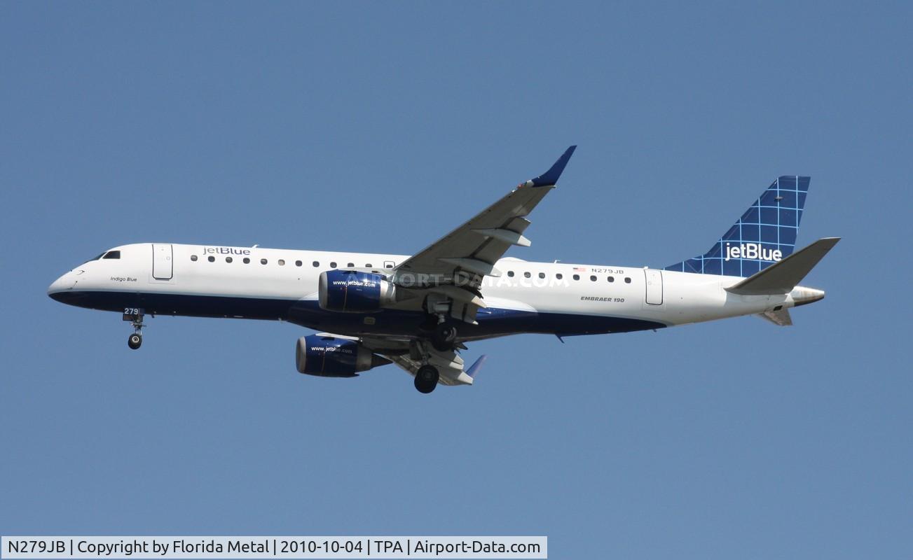 N279JB, 2007 Embraer 190AR (ERJ-190-100IGW) C/N 19000090, Jet Blue E190