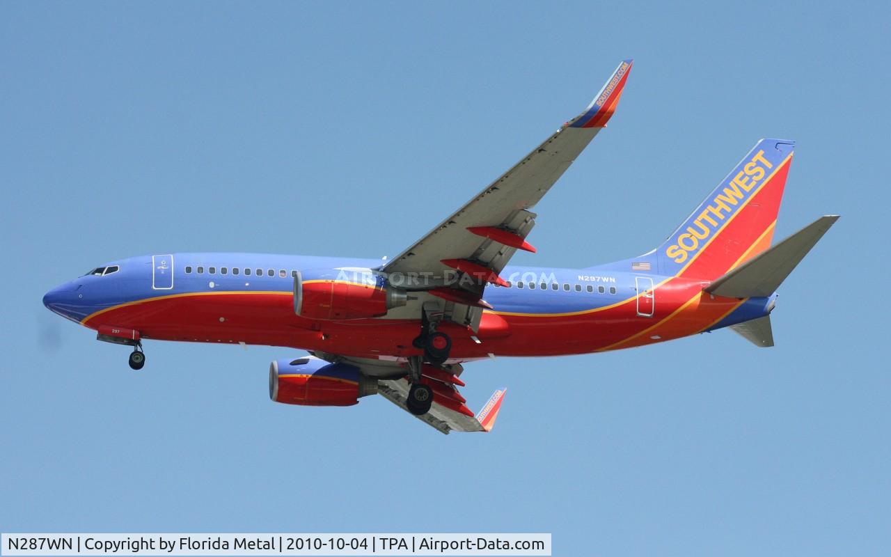 N287WN, 2007 Boeing 737-7H4 C/N 32537, Southwest 737