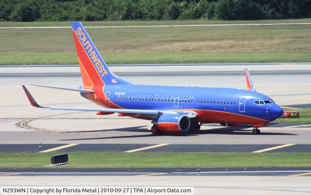 N293WN, 2007 Boeing 737-7H4 C/N 36612, Southwest 737