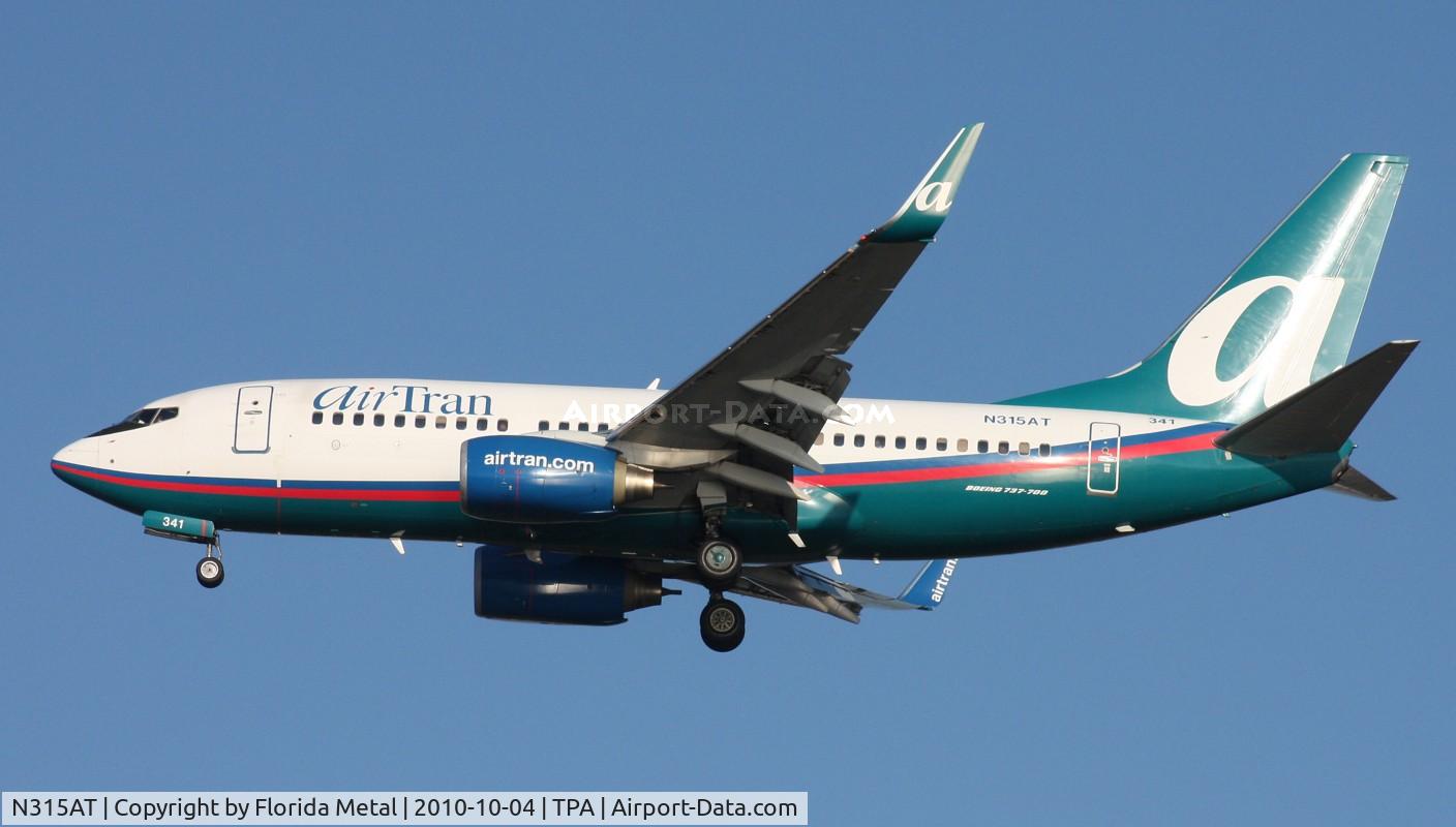 N315AT, 2007 Boeing 737-7BD C/N 35788, Air Tran 737