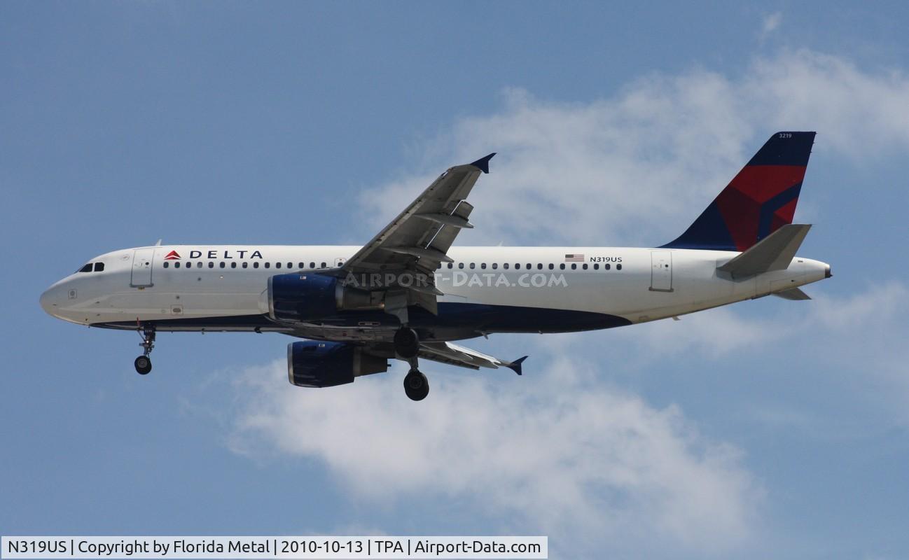 N319US, 1991 Airbus A320-211 C/N 208, Delta A320