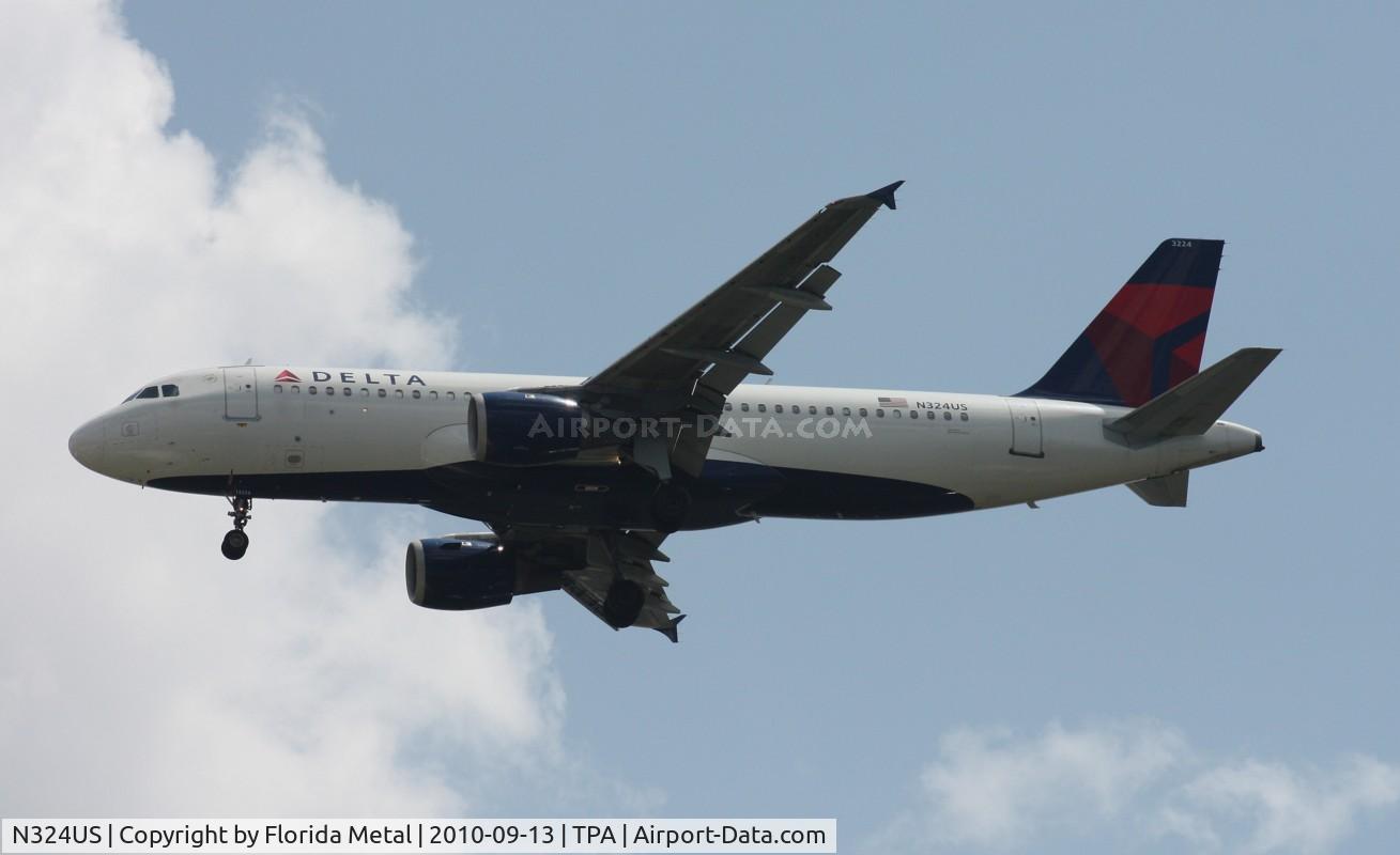 N324US, 1992 Airbus A320-211 C/N 273, Delta A320