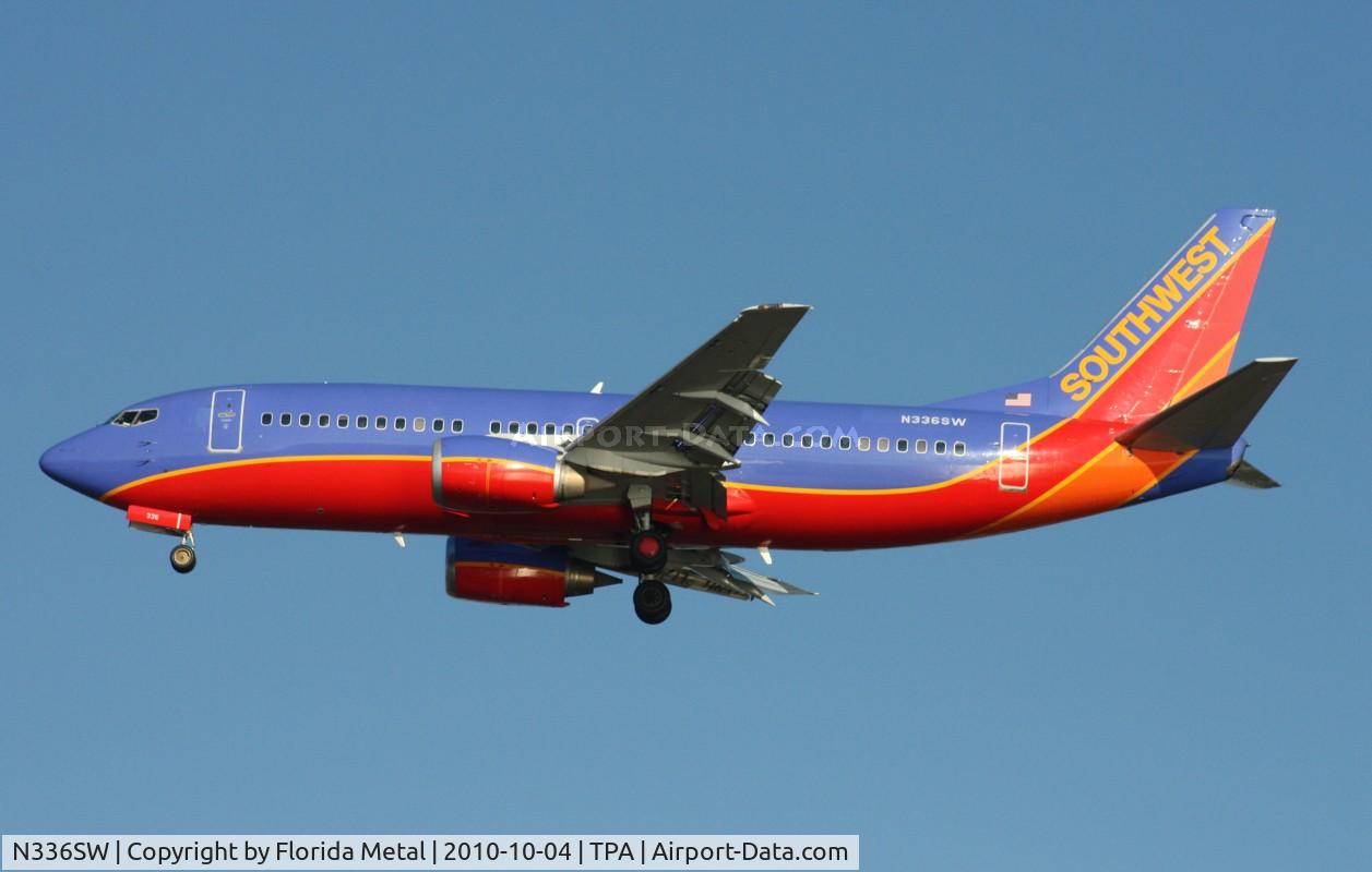 N336SW, 1988 Boeing 737-3H4 C/N 23940, Southwest 737