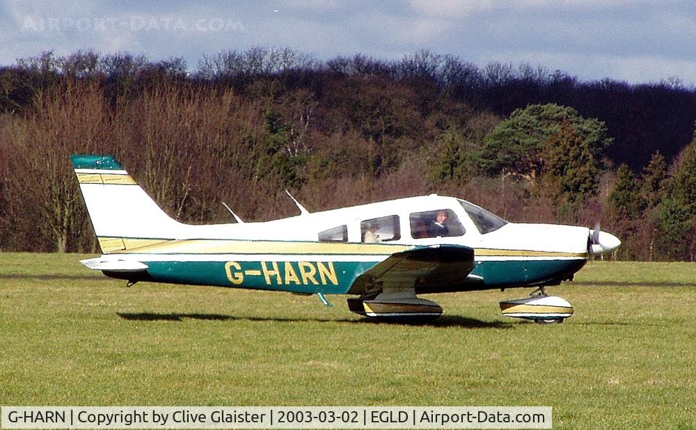 G-HARN, 1982 Piper PA-28-181 Cherokee Archer II C/N 28-8290108, Ex: HB-PGO > G-BXRJ > G-DENK > G-HARN - Originally owned in private hands in January 1998 as G-BXRJ and currently owned to, Harnett Air Services Ltd in February 2000 as G-HARN.