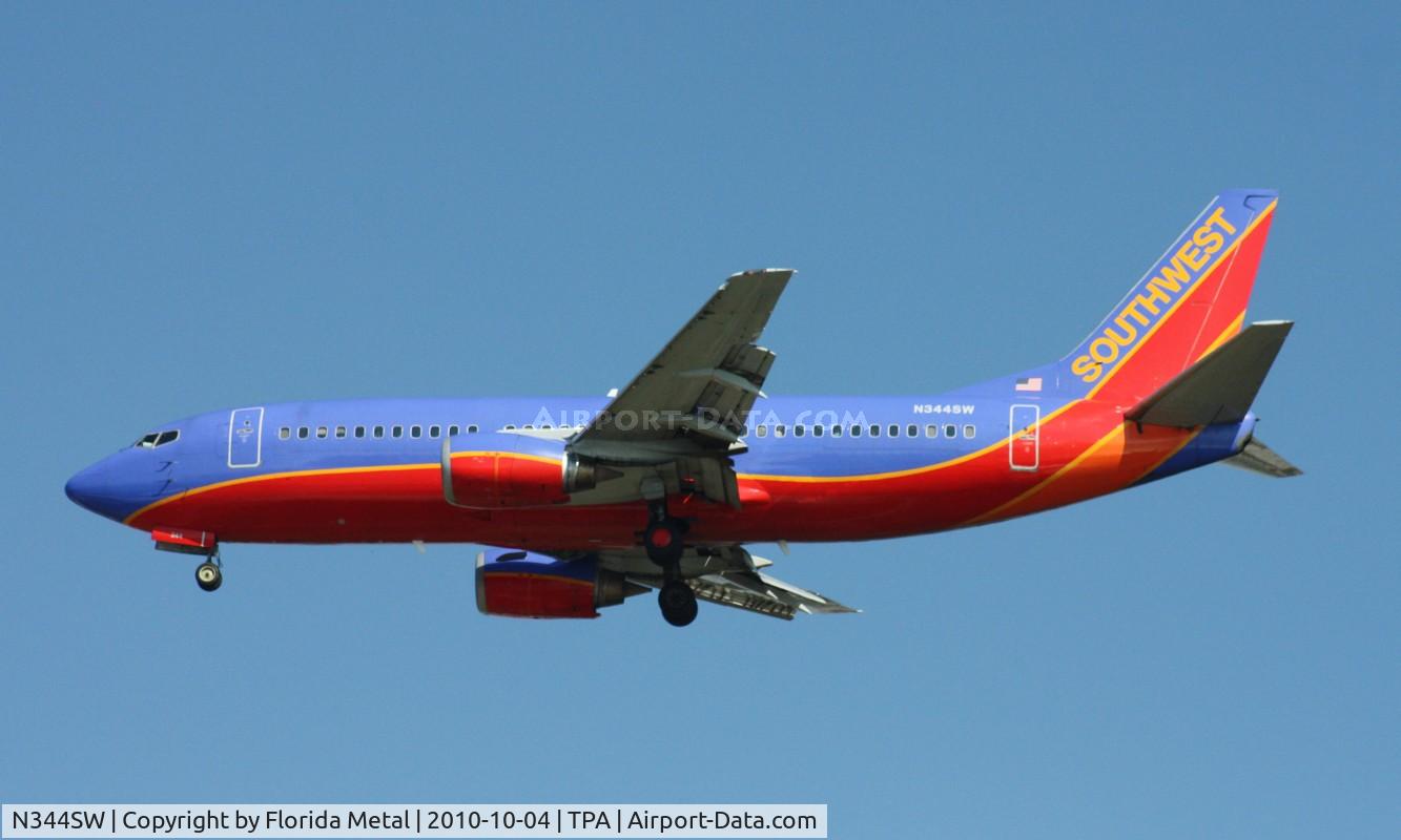 N344SW, 1989 Boeing 737-3H4 C/N 24152, Southwest 737