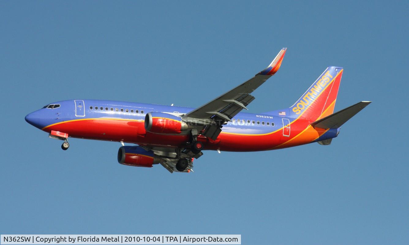 N362SW, 1992 Boeing 737-3H4 C/N 26573, Southwest 737
