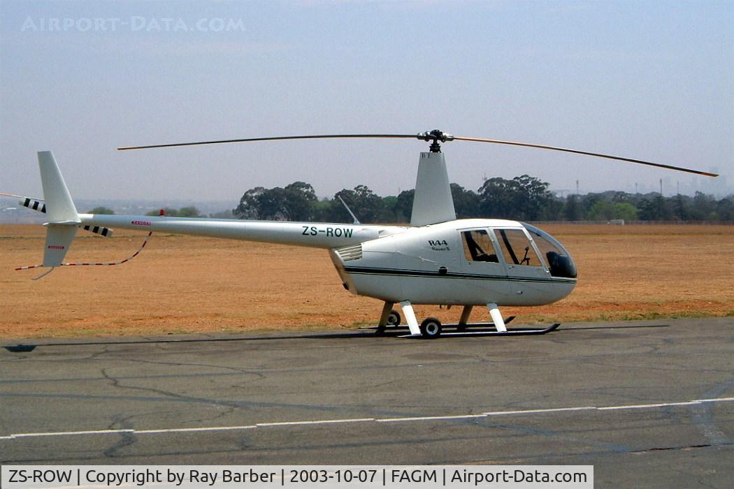 ZS-ROW, Robinson R44 II C/N 10060, Robinson R-44 Raven II [10060] Rand~ZS 07/10/2003.