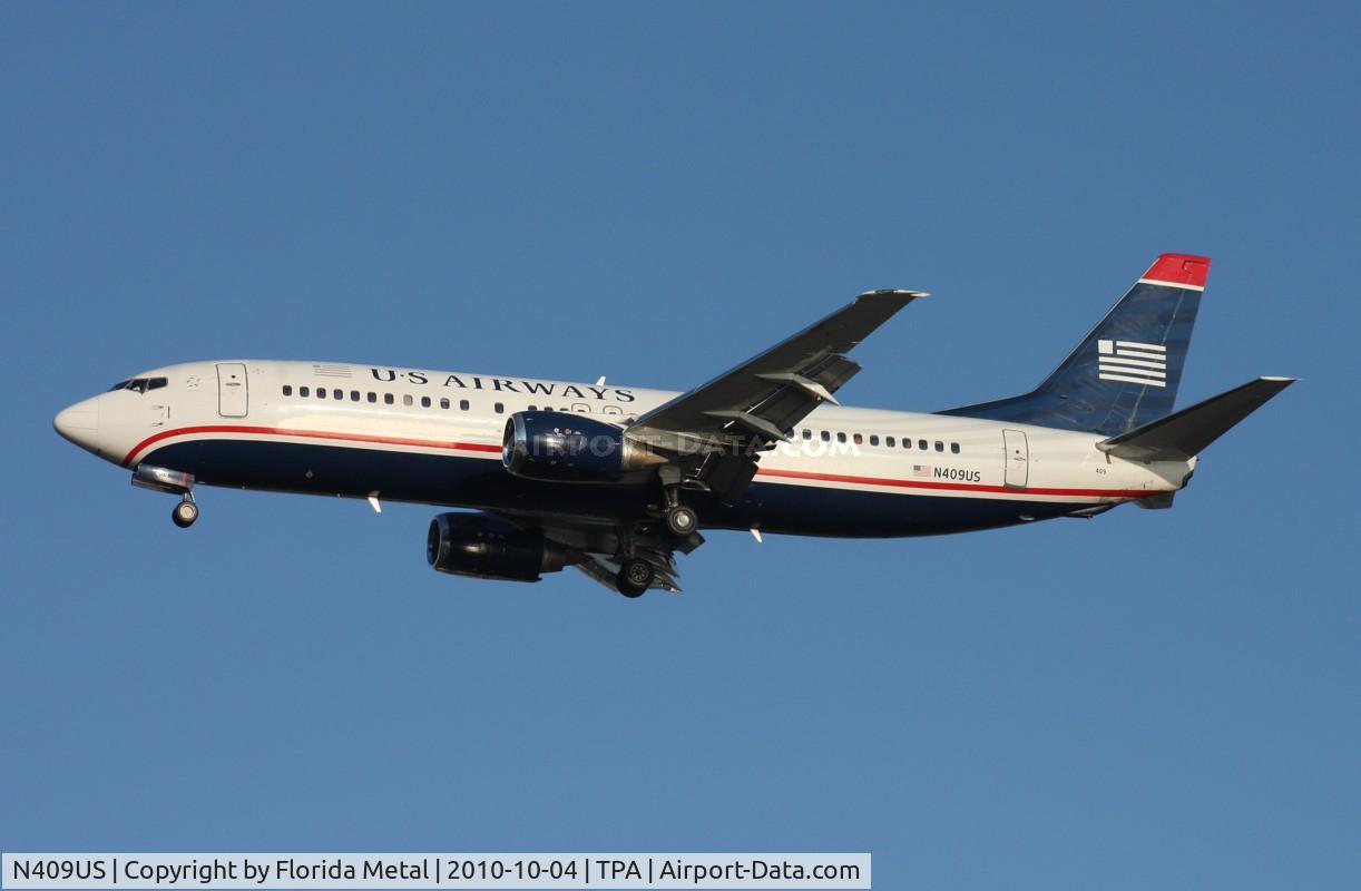 N409US, 1988 Boeing 737-401 C/N 23879, US Airways 737-400